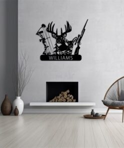 Personalized Deer Hunter Metal Signs Hunting Creative Iron Sheet