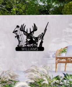 Personalized Deer Hunter Metal Signs Hunting Creative Iron Sheet