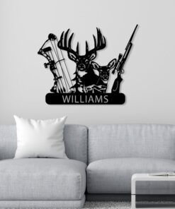 Personalized Deer Hunter Metal Signs Hunting Creative Iron Sheet