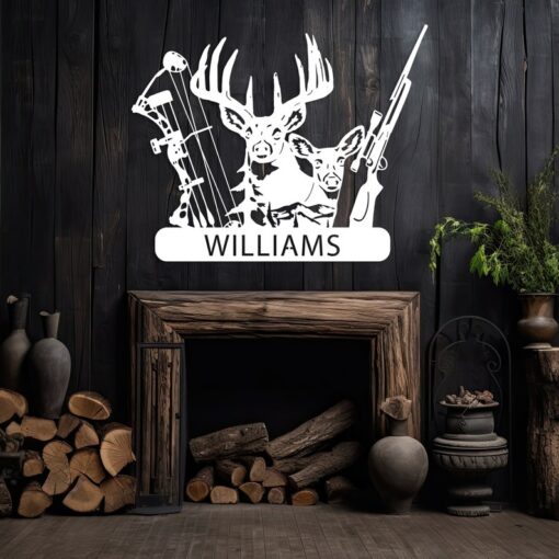 Personalized Deer Hunter Metal Signs Hunting Creative Iron Sheet