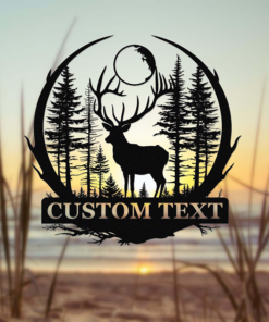 Custom Deer Hunting Metal Signage Hunter Lover Gift