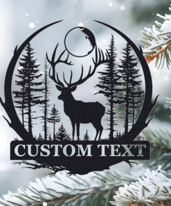 Custom Deer Hunting Metal Signage Hunter Lover Gift