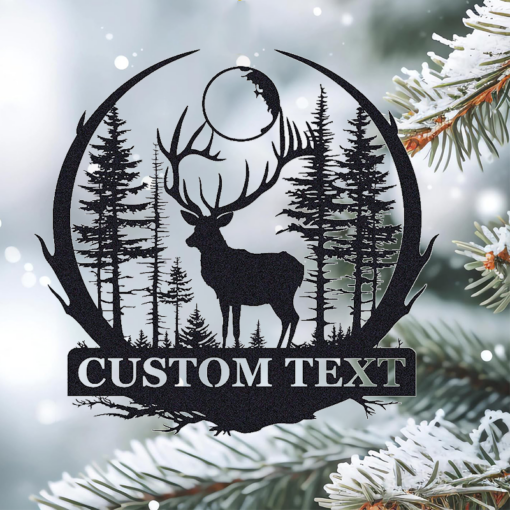 Custom Deer Hunting Metal Signage Hunter Lover Gift