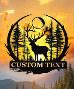 Custom Deer Hunting Metal Signage Hunter Lover Gift