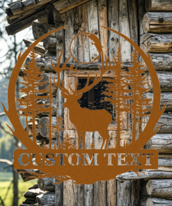 Custom Deer Hunting Metal Signage Hunter Lover Gift