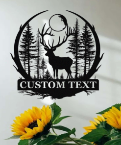 Custom Deer Hunting Metal Signage Hunter Lover Gift