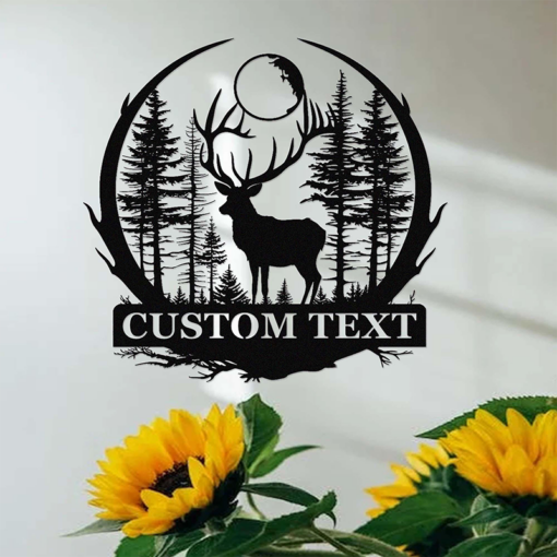 Custom Deer Hunting Metal Signage Hunter Lover Gift