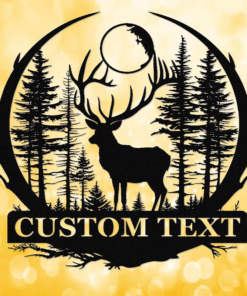 Custom Deer Hunting Metal Signage Hunter Lover Gift