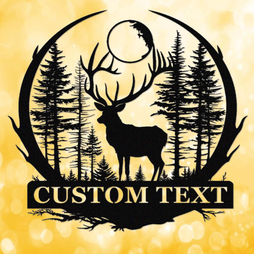 Custom Deer Hunting Metal Signage Hunter Lover Gift