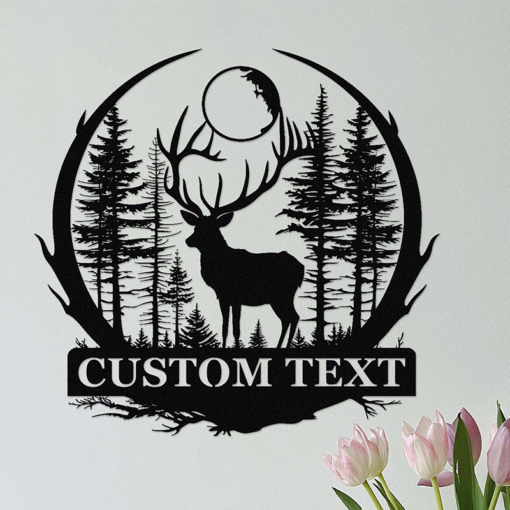 Custom Deer Hunting Metal Signage Hunter Lover Gift