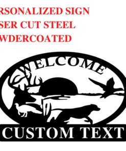 Custom Metal Hunting Sign Hunter Creative Iron Sheet Hunting Season