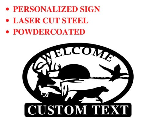 Custom Metal Hunting Sign Hunter Creative Iron Sheet Hunting Season