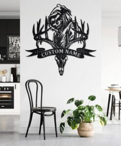 Personalized Deer Hunting Name Sign Decoration For Room Hunter Gift