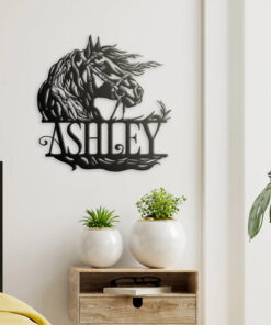 Personalized Metal Horse Logo With House Number Or Name