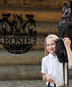 Personalized Horse Metal Sign Horse Rider Gift Horse Barn Decor