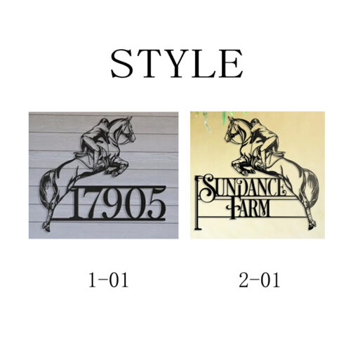 Display Jumping Horse And Riding Metal Wall Art Logo Horse Rider Gift