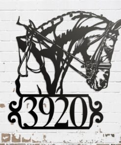 Dressage Horse Portrait Personalized Metal Signage Horse Rider Gift