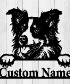 Custom Pet Portrait Mame Metal Sign Dog Lover Wall Decor