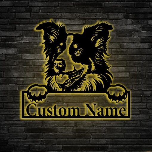 Custom Pet Portrait Mame Metal Sign Dog Lover Wall Decor