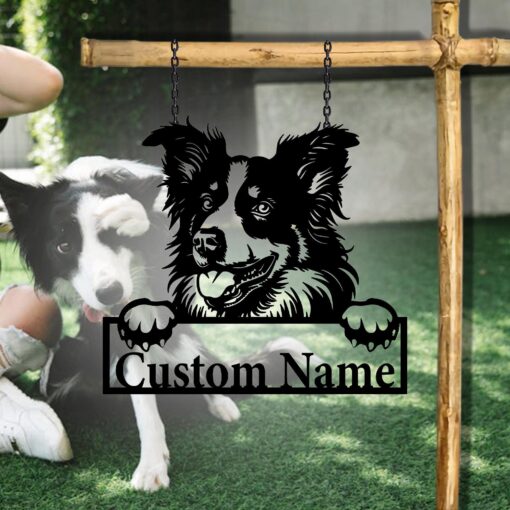 Custom Pet Portrait Mame Metal Sign Dog Lover Wall Decor