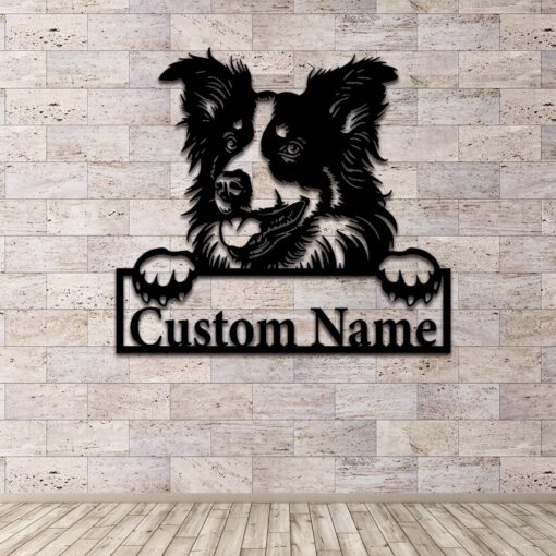 Custom Pet Portrait Mame Metal Sign Dog Lover Wall Decor