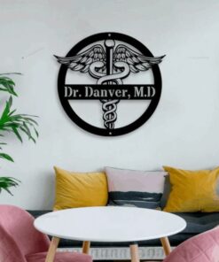 Medical Doctor Symbol Caduceus Business Custom Metal Signs