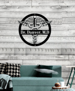 Medical Doctor Symbol Caduceus Business Custom Metal Signs