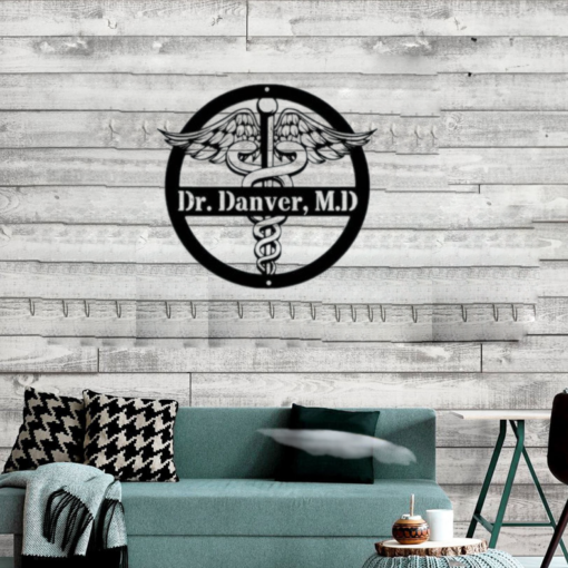 Medical Doctor Symbol Caduceus Business Custom Metal Signs