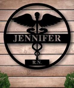 Nurse Health Care Personalized Metal Sign Doctor Medical