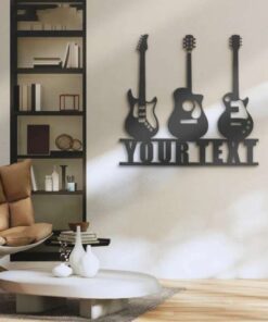 Guitar Player Guitarist Music Room Personalized Metal Sign