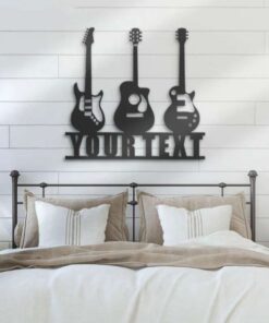 Guitar Player Guitarist Music Room Personalized Metal Sign