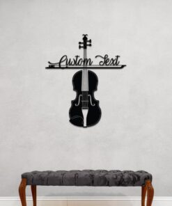 Violin Teacher Name Sign Music Room Recording Studio Business Custom Metal Signs