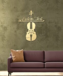 Violin Teacher Name Sign Music Room Recording Studio Business Custom Metal Signs