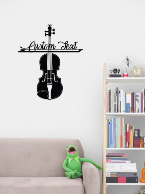 Violin Teacher Name Sign Music Room Recording Studio Business Custom Metal Signs