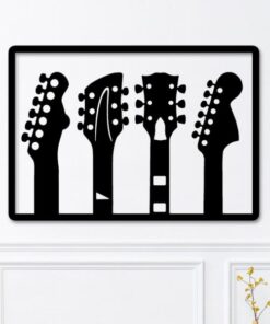 Type of Guitars Guitarist Music Room Recording Studio Business Custom Metal Signs