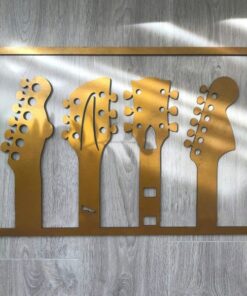 Type of Guitars Guitarist Music Room Recording Studio Business Custom Metal Signs