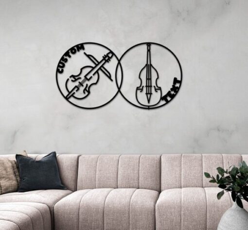Violin Teacher Name Sign Classroom Music Room Recording Studio Business Custom Metal Signs