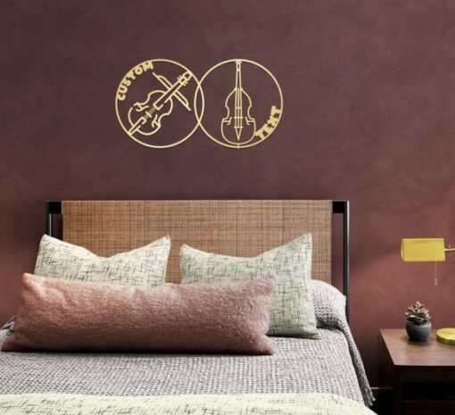 Violin Teacher Name Sign Classroom Music Room Recording Studio Business Custom Metal Signs