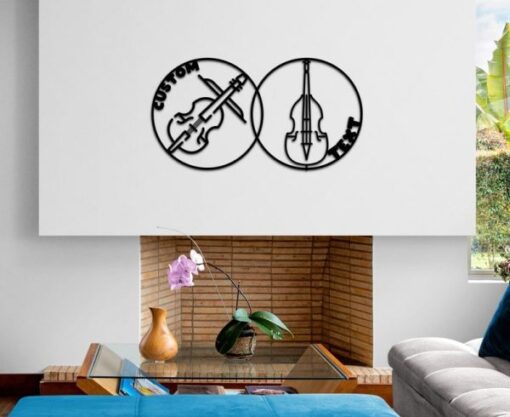 Violin Teacher Name Sign Classroom Music Room Recording Studio Business Custom Metal Signs