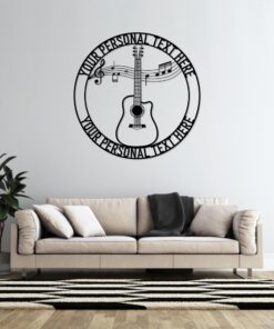 CustomGuitarist Name Metal Sign Guitar Player Wall Hanging Home Decor