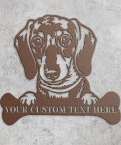 Personalized Dachshund Metal Sign Dog Lover Gift Wiener Dog Wall Decor