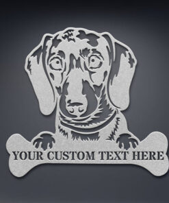 Personalized Dachshund Metal Sign Dog Lover Gift Wiener Dog Wall Decor