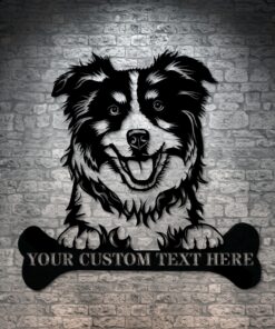 Australian Shepherd Personalized Metal Sign Dog Lover Gift Shepherd Wall Decor