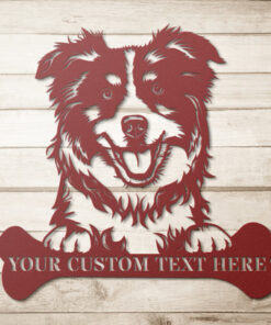 Australian Shepherd Personalized Metal Sign Dog Lover Gift Shepherd Wall Decor