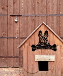 Personalized French Bulldog Metal Sign Dog Owner Wall Decor Bulldog Lover Gift