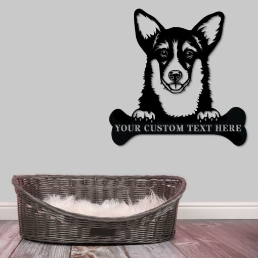 Corgi Personalized Metal Sign Dog Owner Wall Decor Gift Corgi Lover