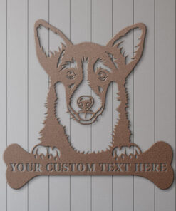 Corgi Personalized Metal Sign Dog Owner Wall Decor Gift Corgi Lover