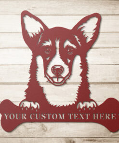 Corgi Personalized Metal Sign Dog Owner Wall Decor Gift Corgi Lover