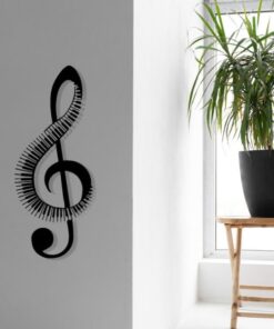 Treble Clef Piano Music Room Recording Studio Business Custom Metal Signs