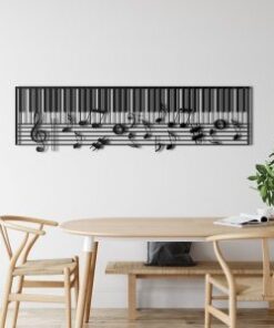 Piano and Music Notes Music Room Recording Studio Business Custom Metal Signs